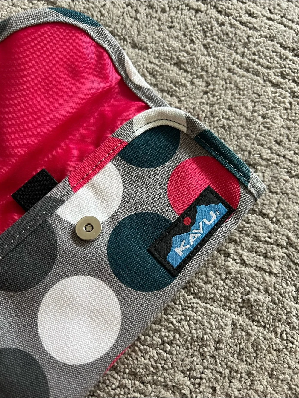 KAVU Polka Dot Canvas Wallet